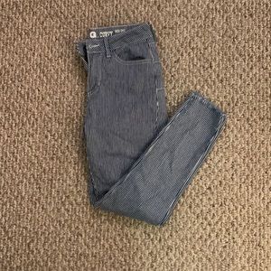 Blue Pinstriped Jeans